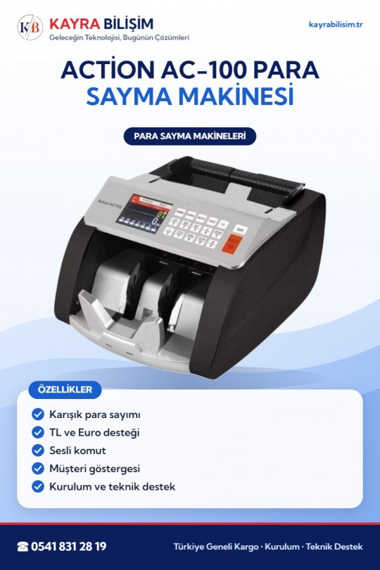 Action AC-100 Para Sayma Makinesi