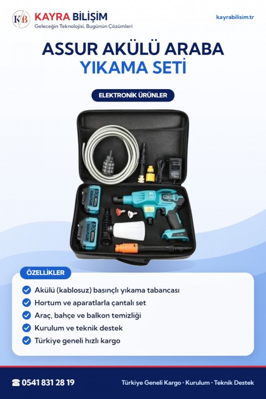 Assur Akülü Araba Yıkama Seti