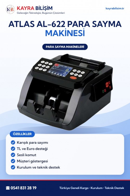 Atlas AL-622 Para Sayma Makinesi