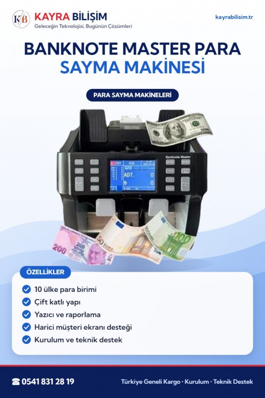 Banknote Master Para Sayma Makinesi