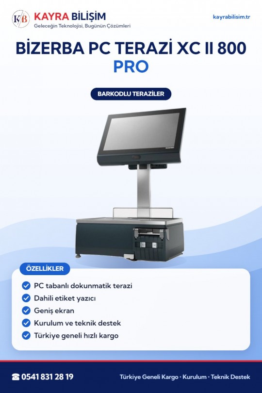 Bizerba PC Terazi XC II 800 Pro