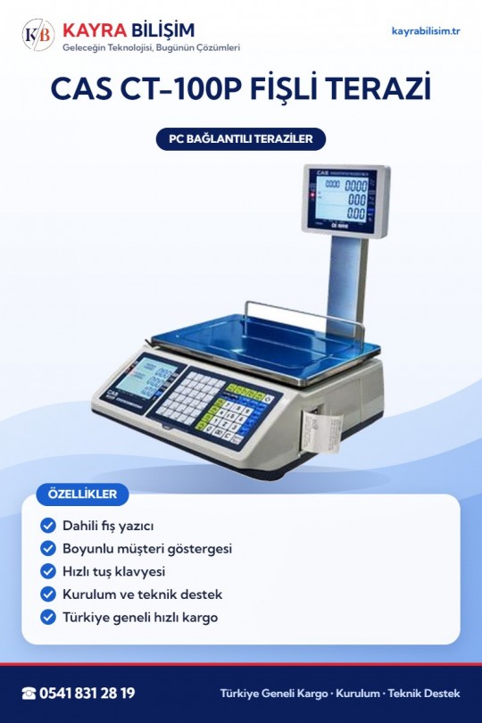 CAS CT-100P Fişli Terazi