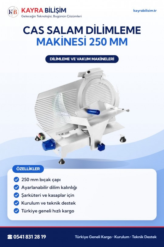 CAS Salam Dilimleme Makinesi 250 mm