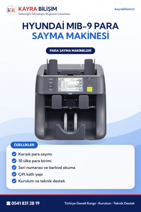 Hyundai MIB-9 Para Sayma Makinesi