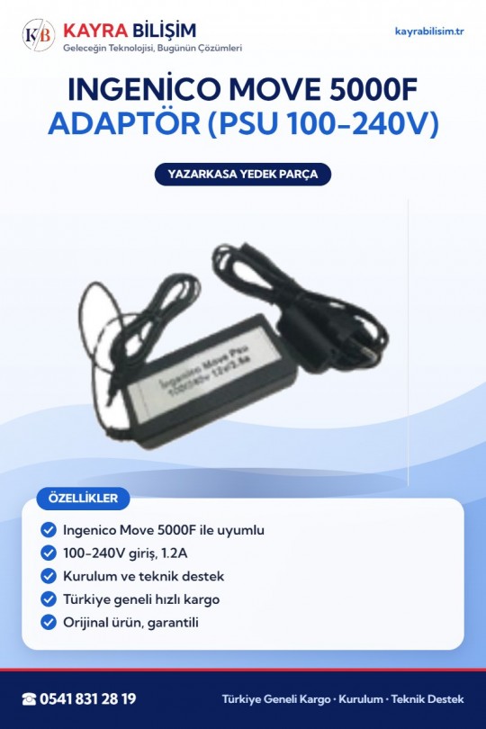 Ingenico Move 5000F Adaptör (PSU 100-240V)