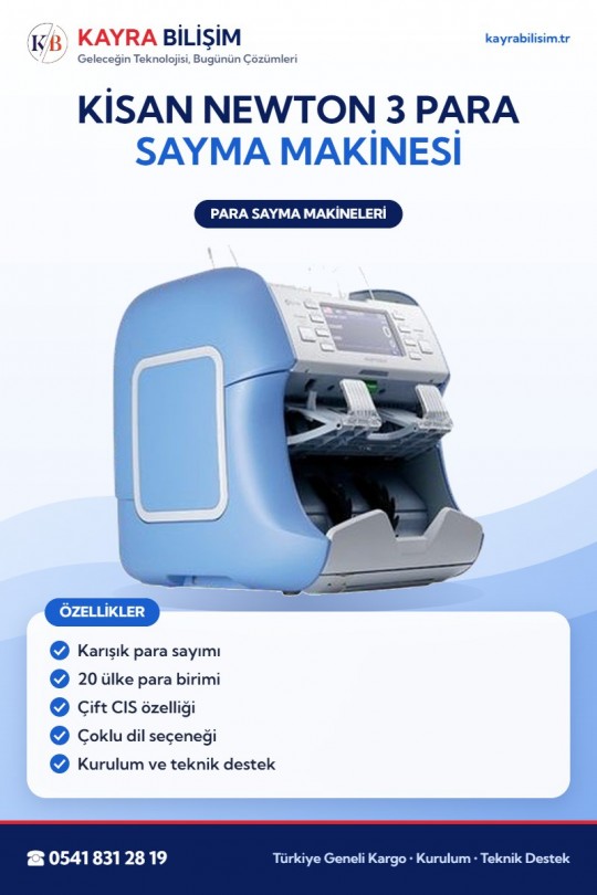 Kisan Newton 3 Para Sayma Makinesi