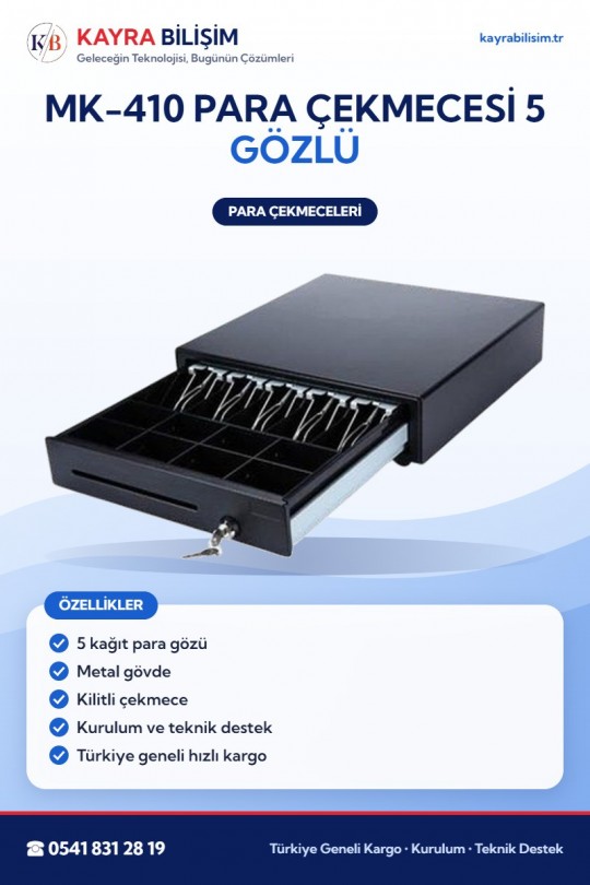 MK-410 Para Çekmecesi 5 Gözlü