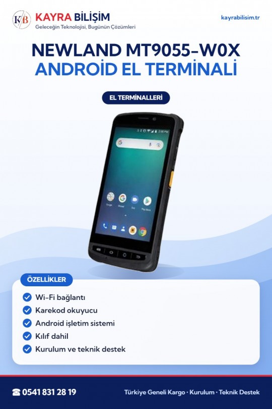 Newland MT9055-W0X Android El Terminali