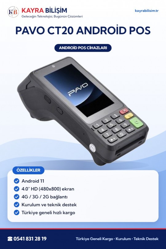 Pavo CT20 Android POS