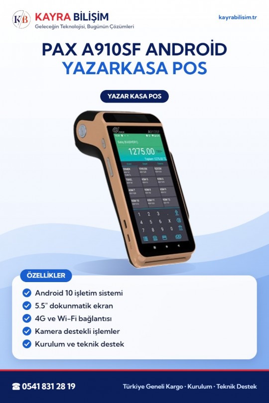 PAX A910SF Android Yazarkasa POS