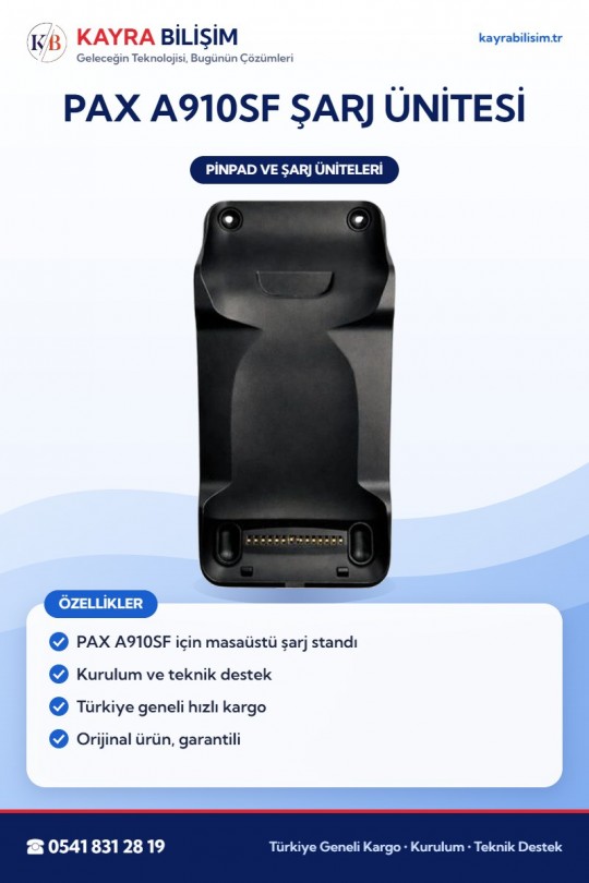 PAX A910SF Şarj Ünitesi