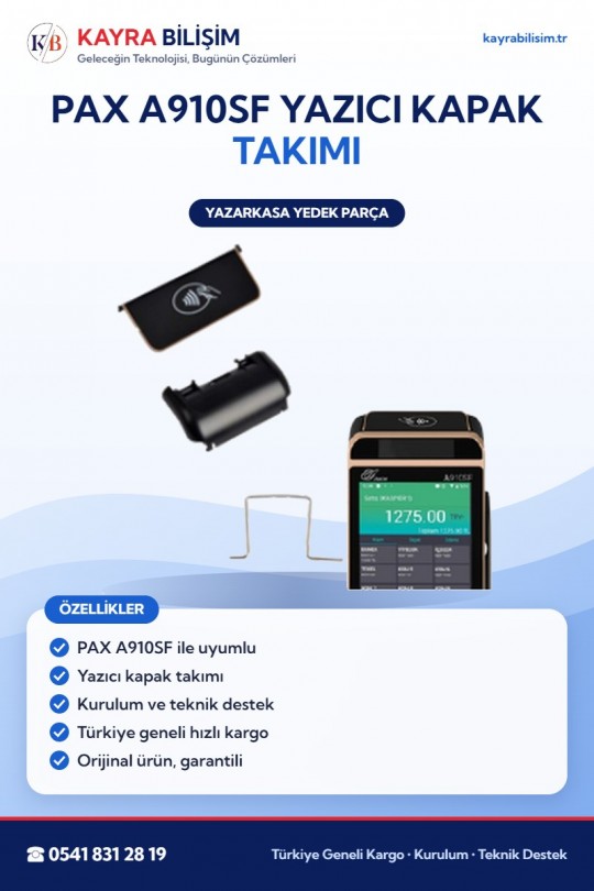 PAX A910SF Yazıcı Kapak Takımı