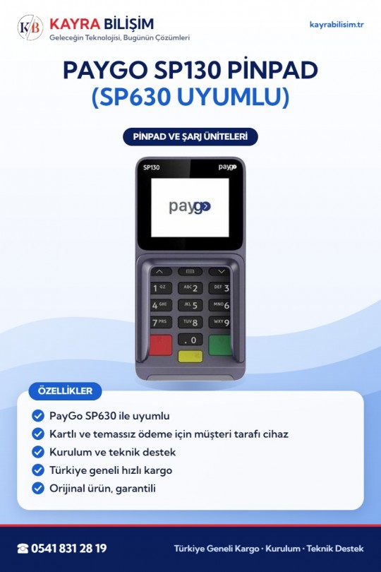 PayGo SP130 Pinpad (SP630 Uyumlu)
