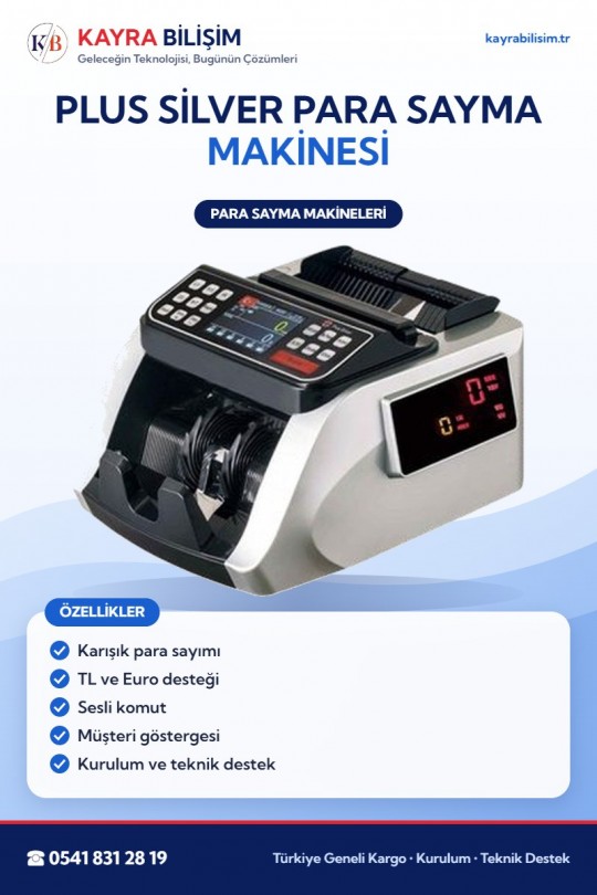 Plus Silver Para Sayma Makinesi