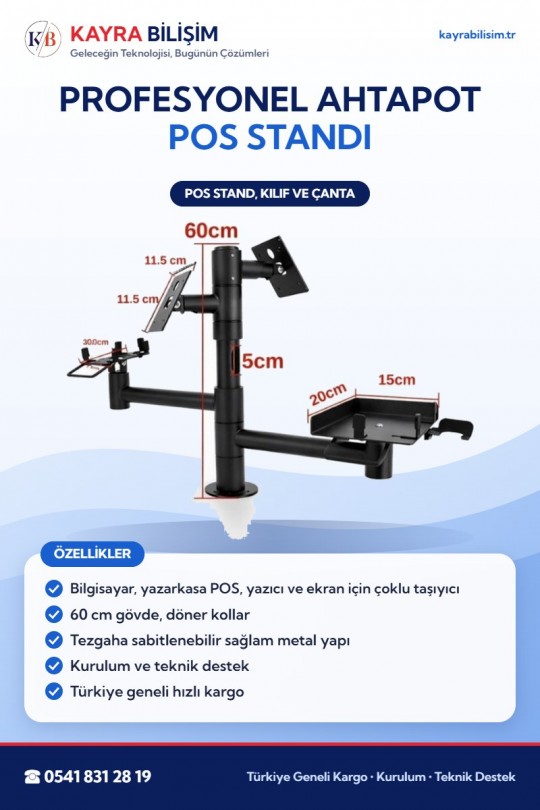 Profesyonel Ahtapot POS Standı
