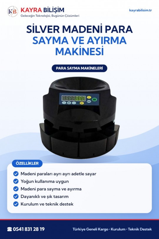 Silver Madeni Para Sayma ve Ayırma Makinesi