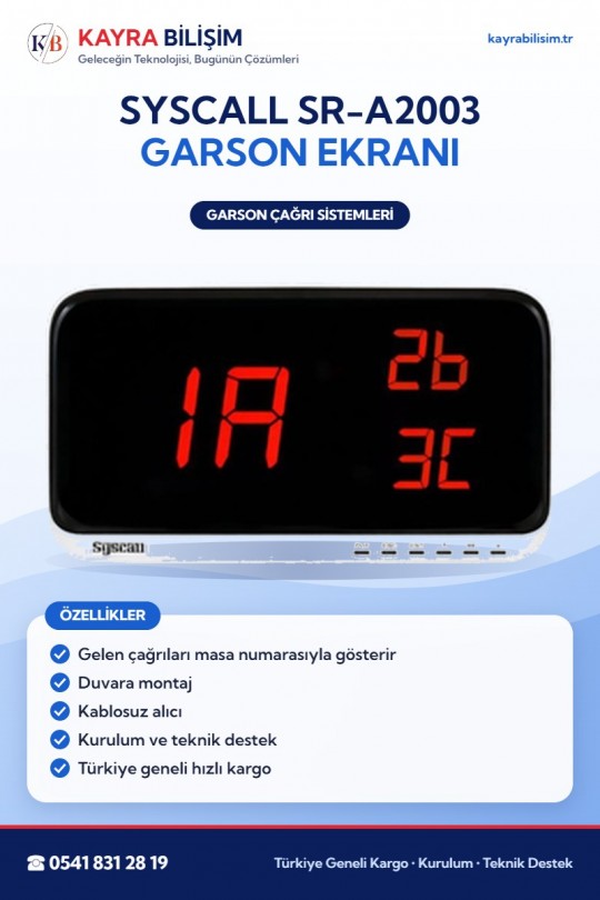 Syscall SR-A2003 Garson Ekranı