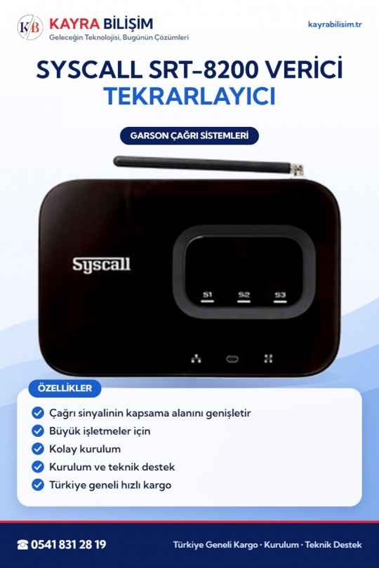 Syscall SRT-8200 Verici Tekrarlayıcı