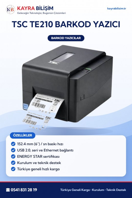 TSC TE210 Barkod Yazıcı