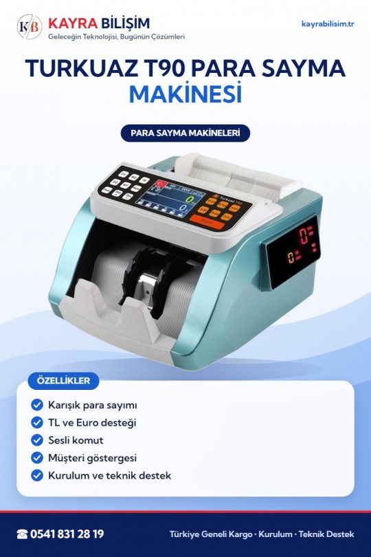 Turkuaz T90 Para Sayma Makinesi