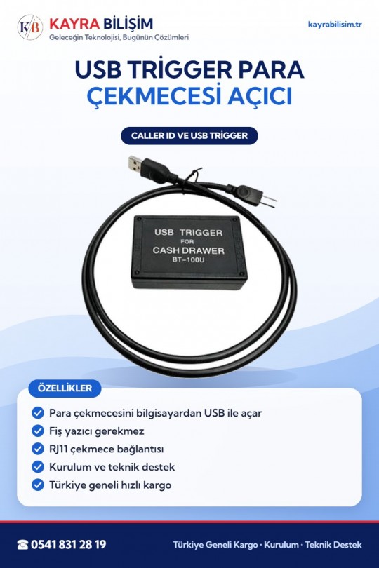 USB Trigger Para Çekmecesi Açıcı